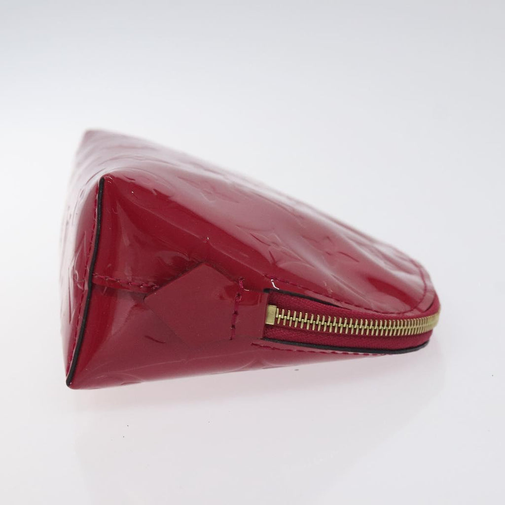 LOUIS VUITTON Monogram Vernis Pochette Cosmetic Rose Indian M90009 130667