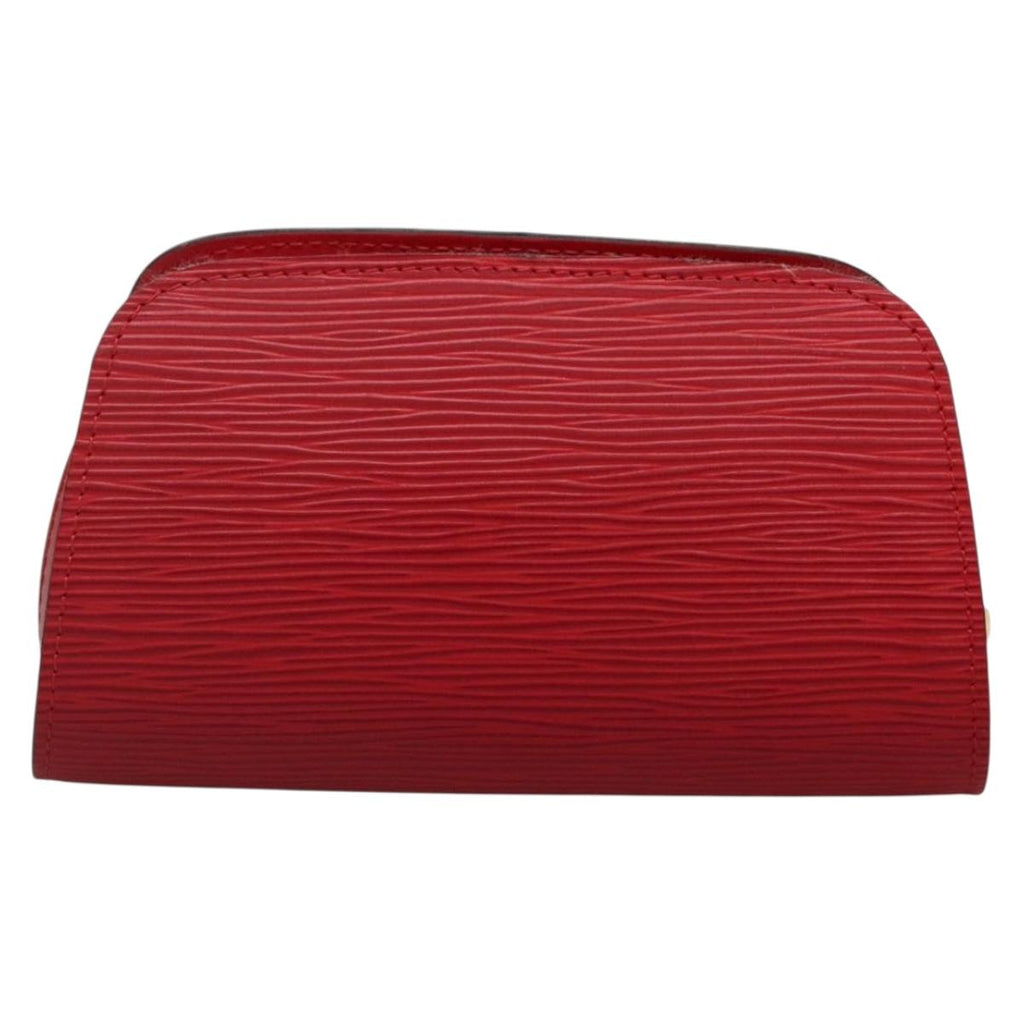 LOUIS VUITTON Epi Dauphine PM Pouch Castilian Red M48447 LV 130717