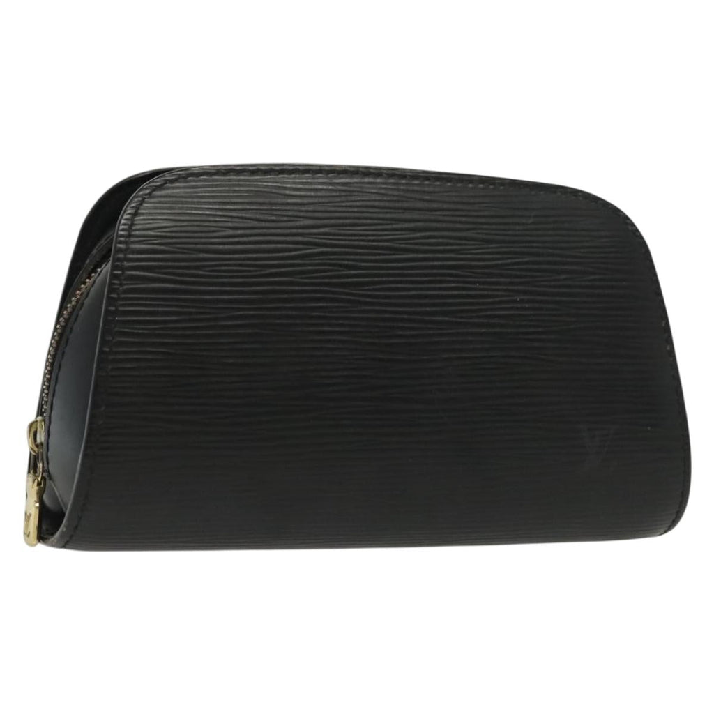 LOUIS VUITTON Epi Dauphine PM Pouch Black M48442 LV 130718