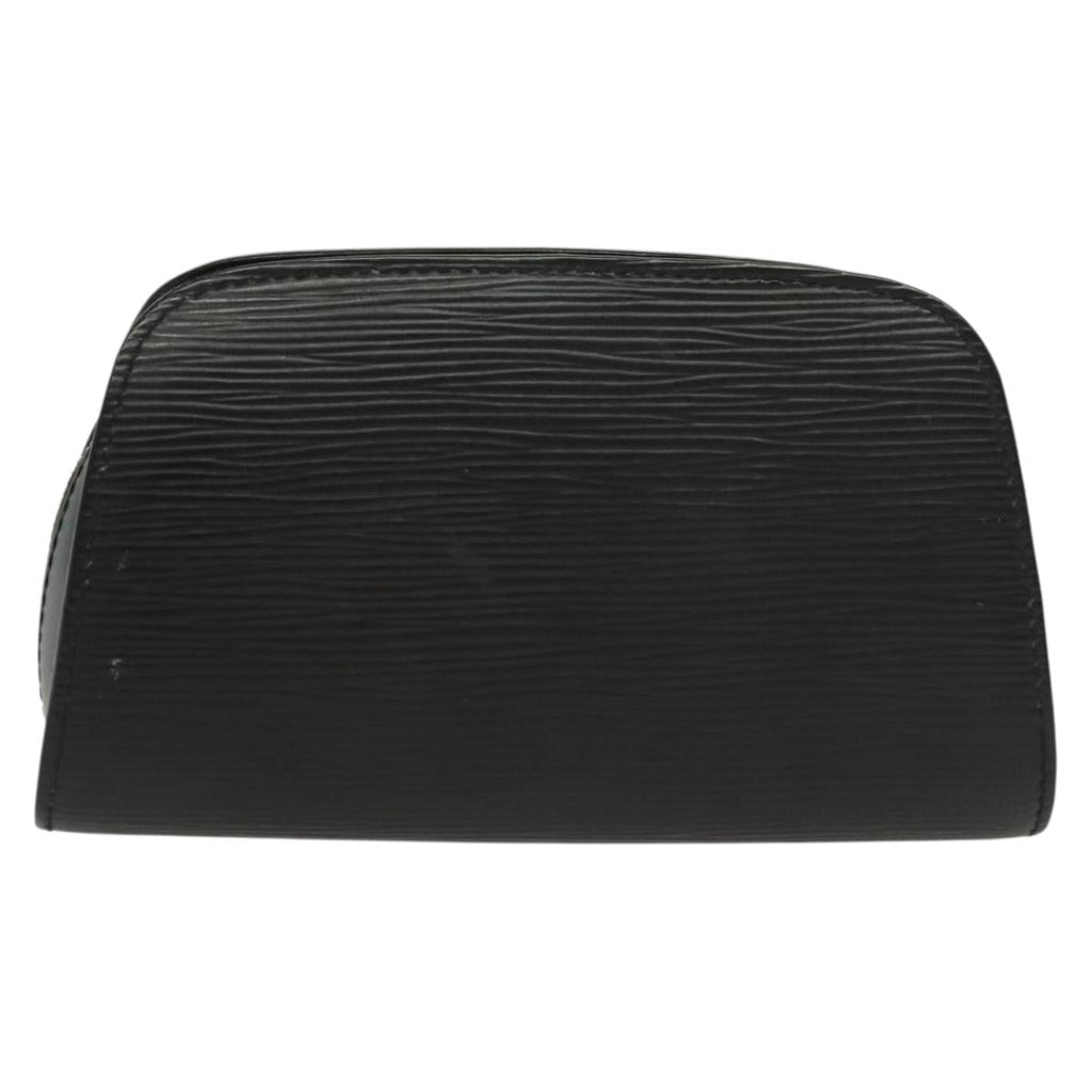 LOUIS VUITTON Epi Dauphine PM Pouch Black M48442 LV 130718
