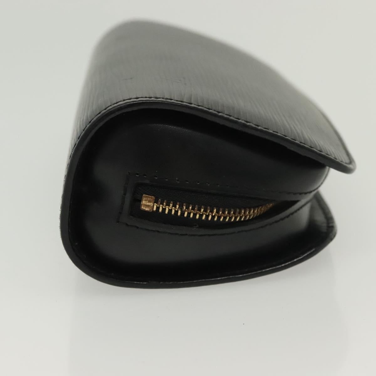 LOUIS VUITTON Epi Dauphine PM Pouch Black M48442 LV 130718