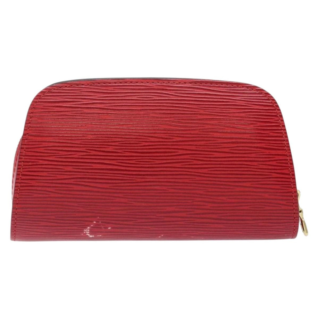 LOUIS VUITTON Epi Dauphine PM Pouch Castilian Red M48447 LV 130785