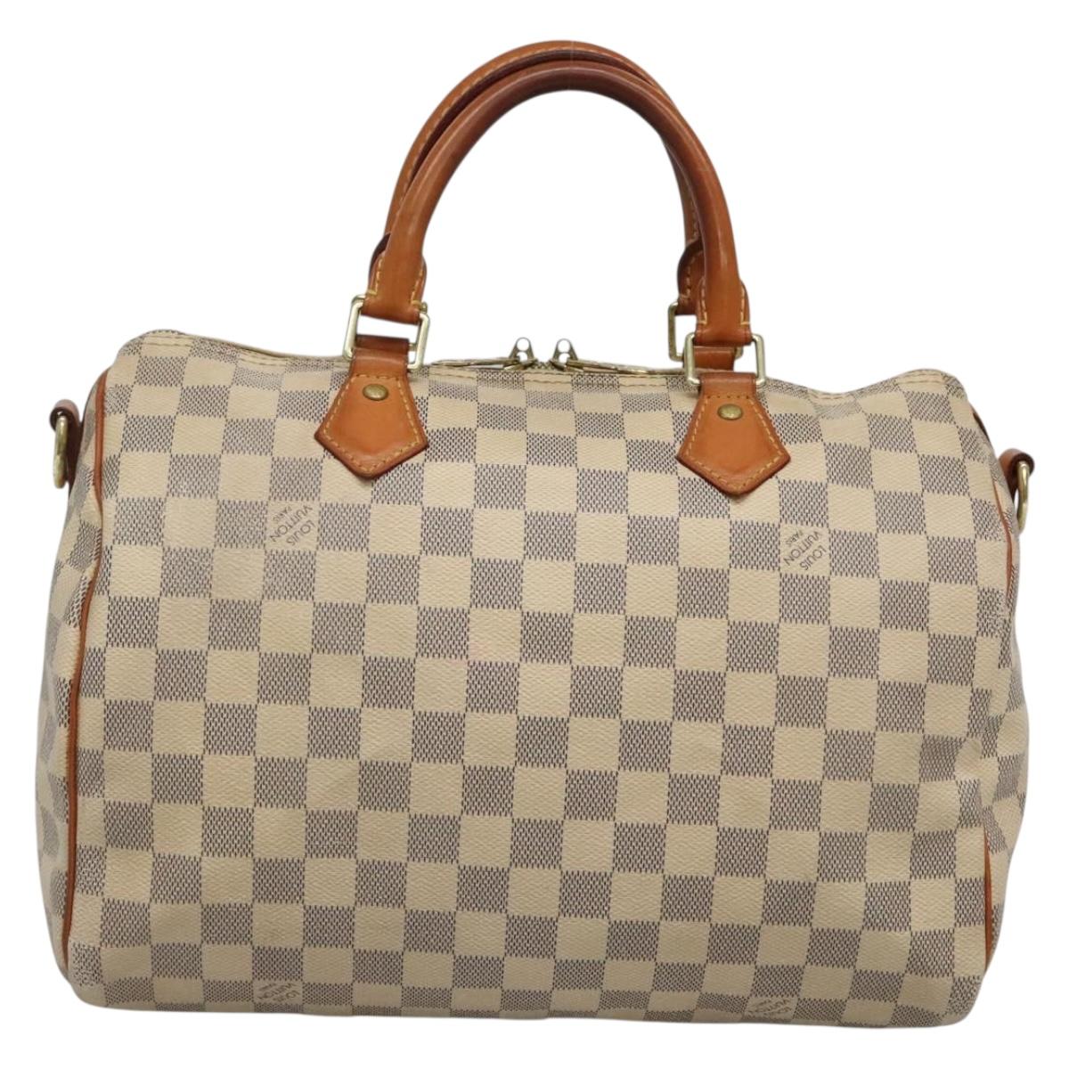 LOUIS VUITTON Damier Azur Speedy Bandouliere 30 Bag 2way N41052 LV 130986