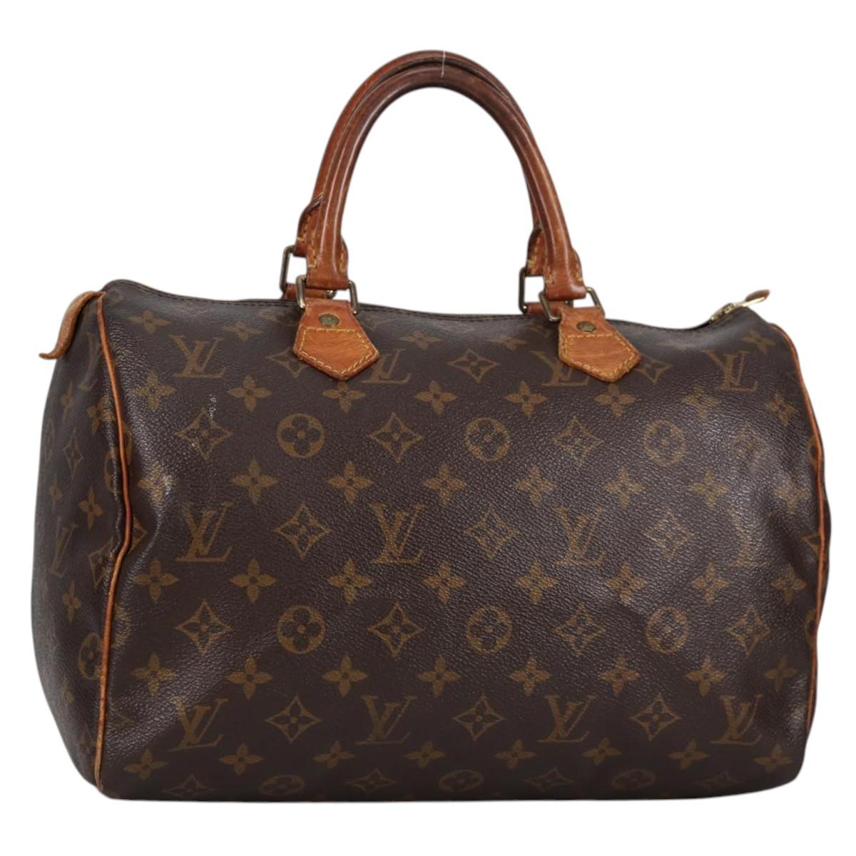 LOUIS VUITTON Monogram Speedy 30 Hand Bag M41526 LV 131109