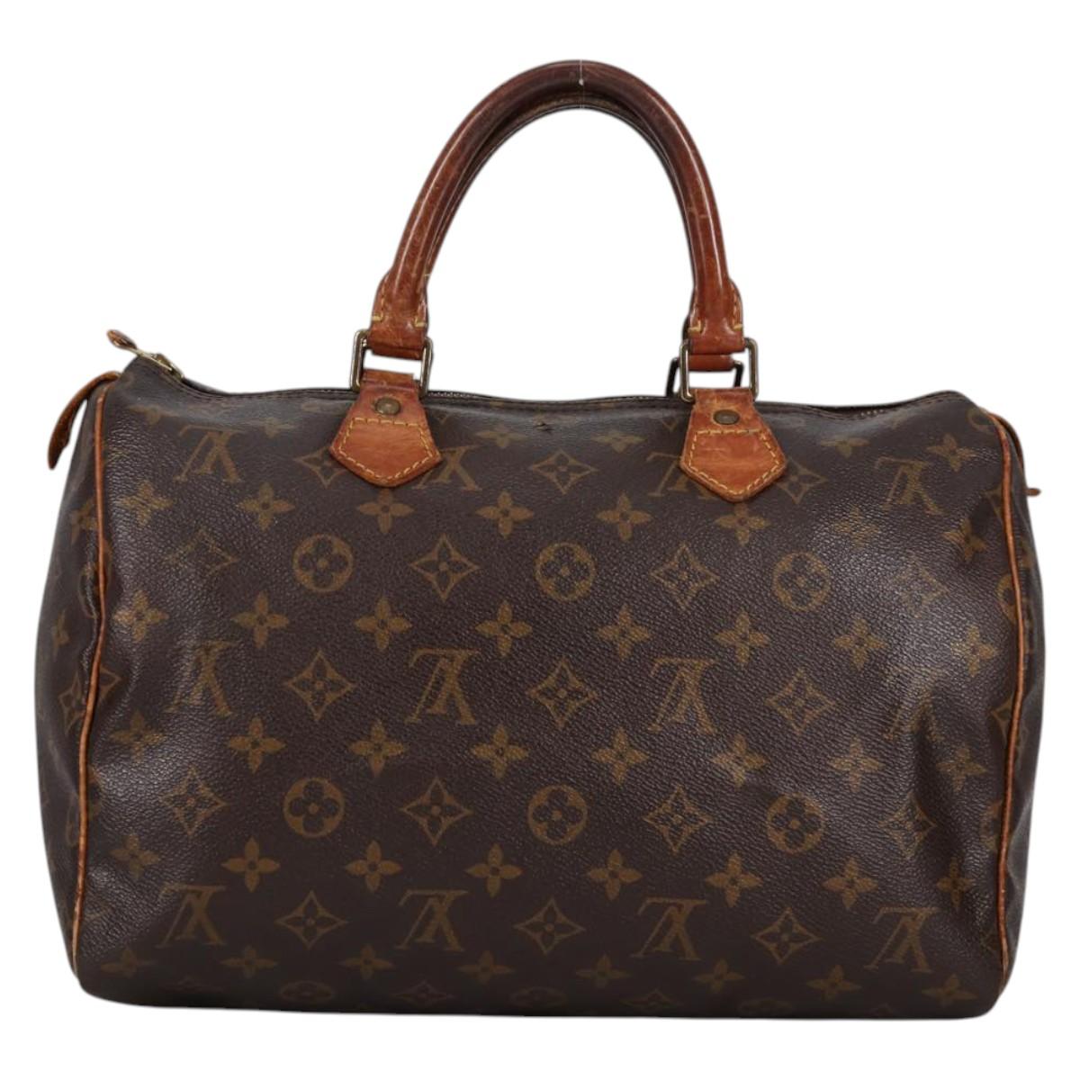 LOUIS VUITTON Monogram Speedy 30 Hand Bag M41526 LV 131109