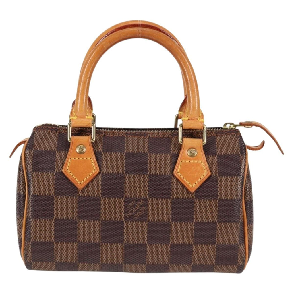 LOUIS VUITTON Damier Ebene Mini Speedy Hand Bag SPO N41536 LV 131209V