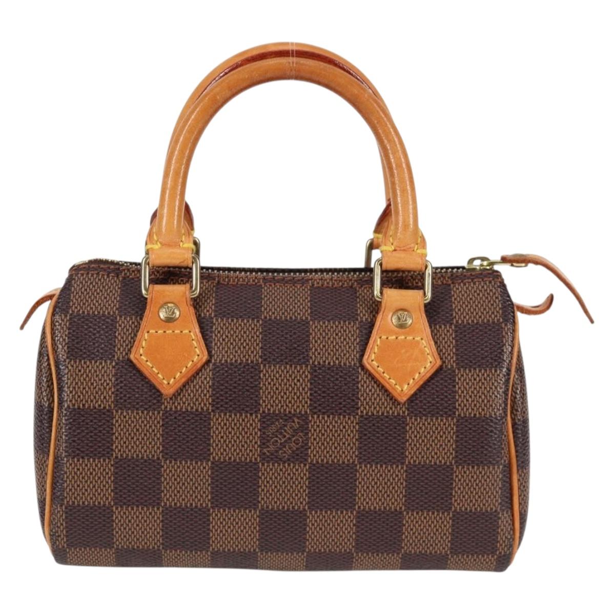 LOUIS VUITTON Damier Ebene Mini Speedy Hand Bag SPO N41536 LV 131209V