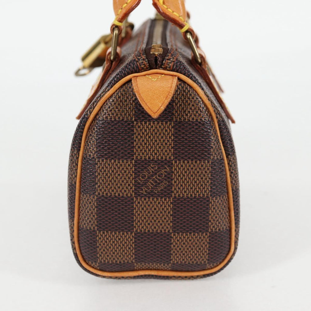 LOUIS VUITTON Damier Ebene Mini Speedy Hand Bag SPO N41536 LV 131209V