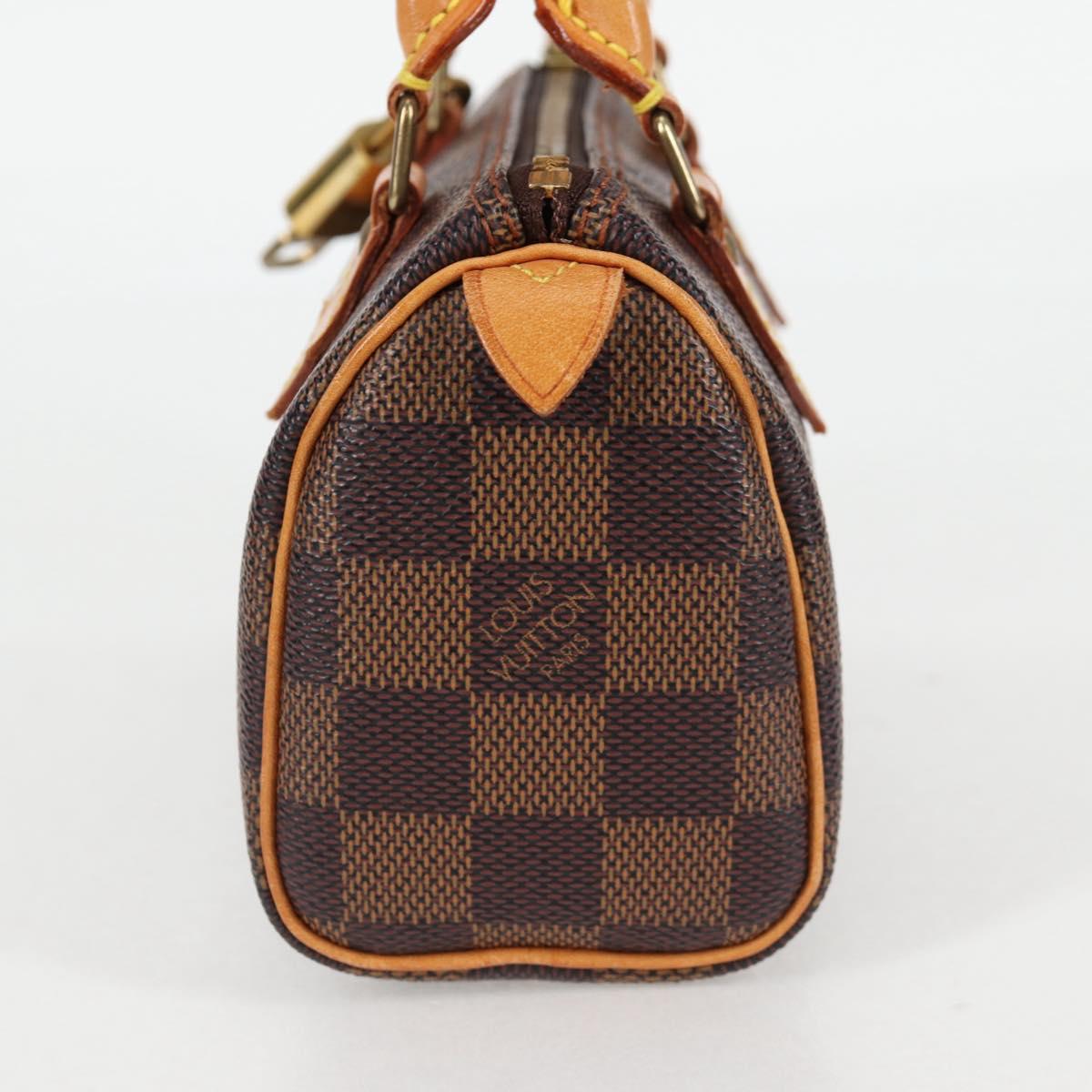 LOUIS VUITTON Damier Ebene Mini Speedy Hand Bag SPO N41536 LV 131209V