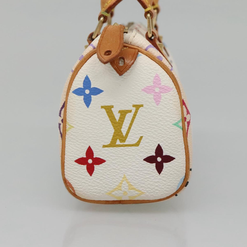 LOUIS VUITTON Monogram Multicolor Mini Speedy Hand Bag White M92645 131386V