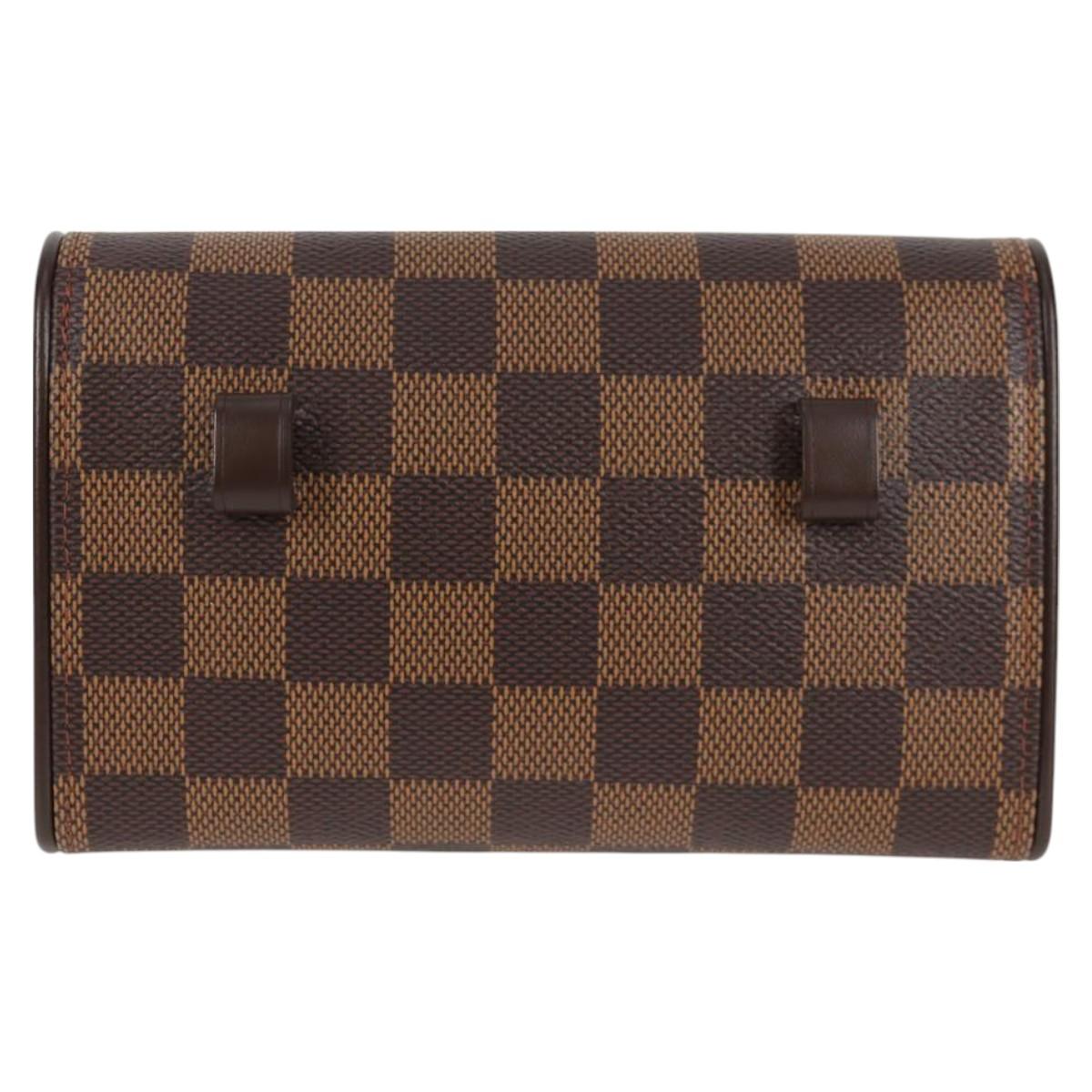LOUIS VUITTON Damier Ebene Pochette Florentine Waist Bag N51856 LV 131472V