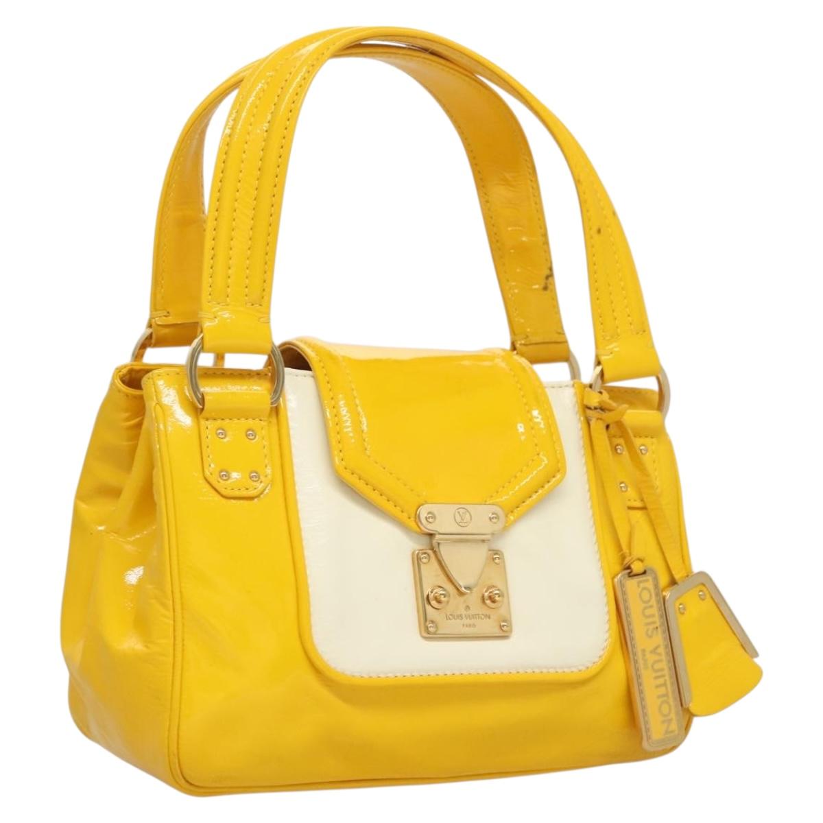 LOUIS VUITTON Cruise line Sac Bicolor Hand Bag Enamel Yellow M92547 131494