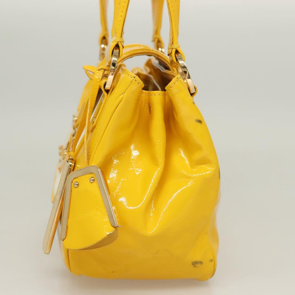 LOUIS VUITTON Cruise line Sac Bicolor Hand Bag Enamel Yellow M92547 131494
