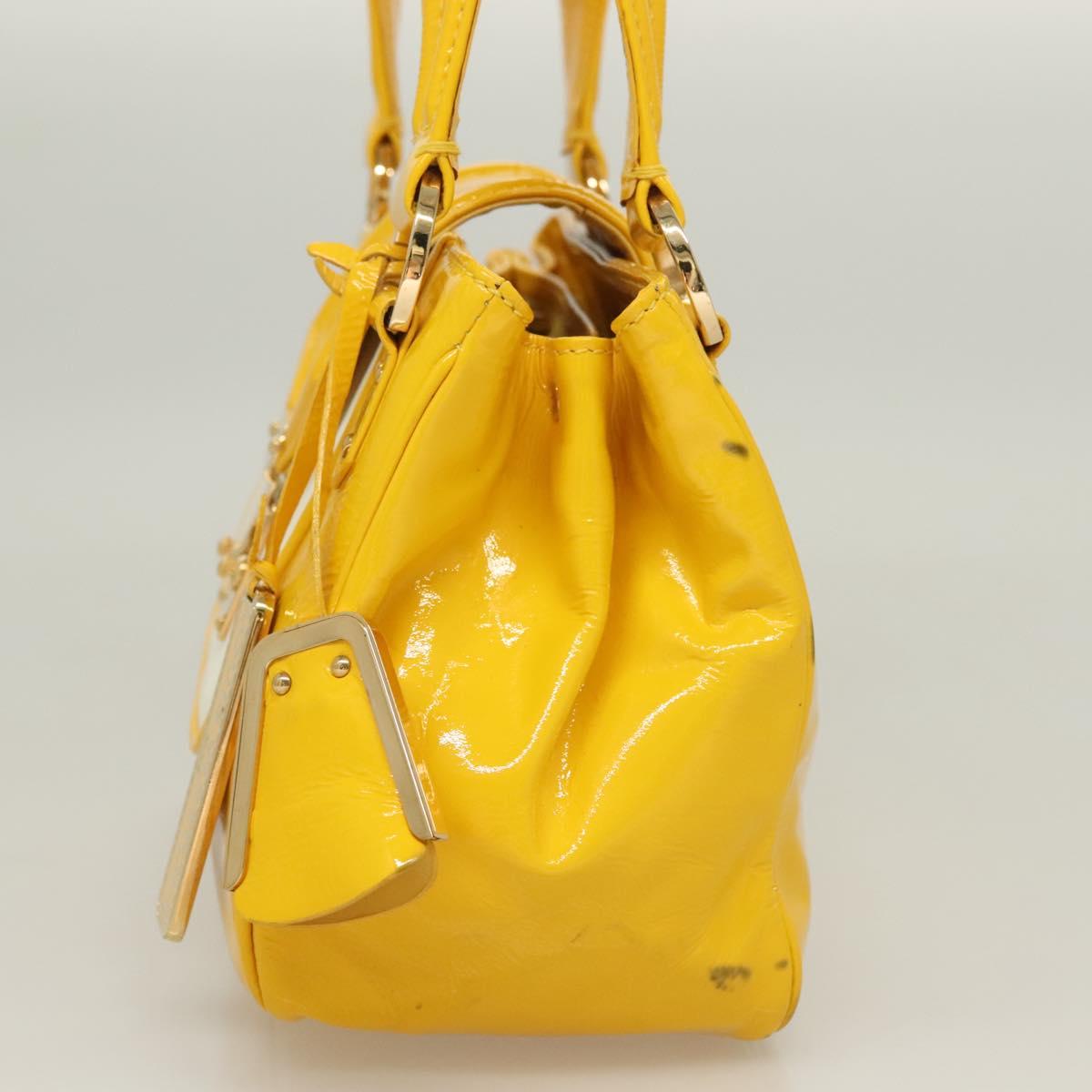 LOUIS VUITTON Cruise line Sac Bicolor Hand Bag Enamel Yellow M92547 131494