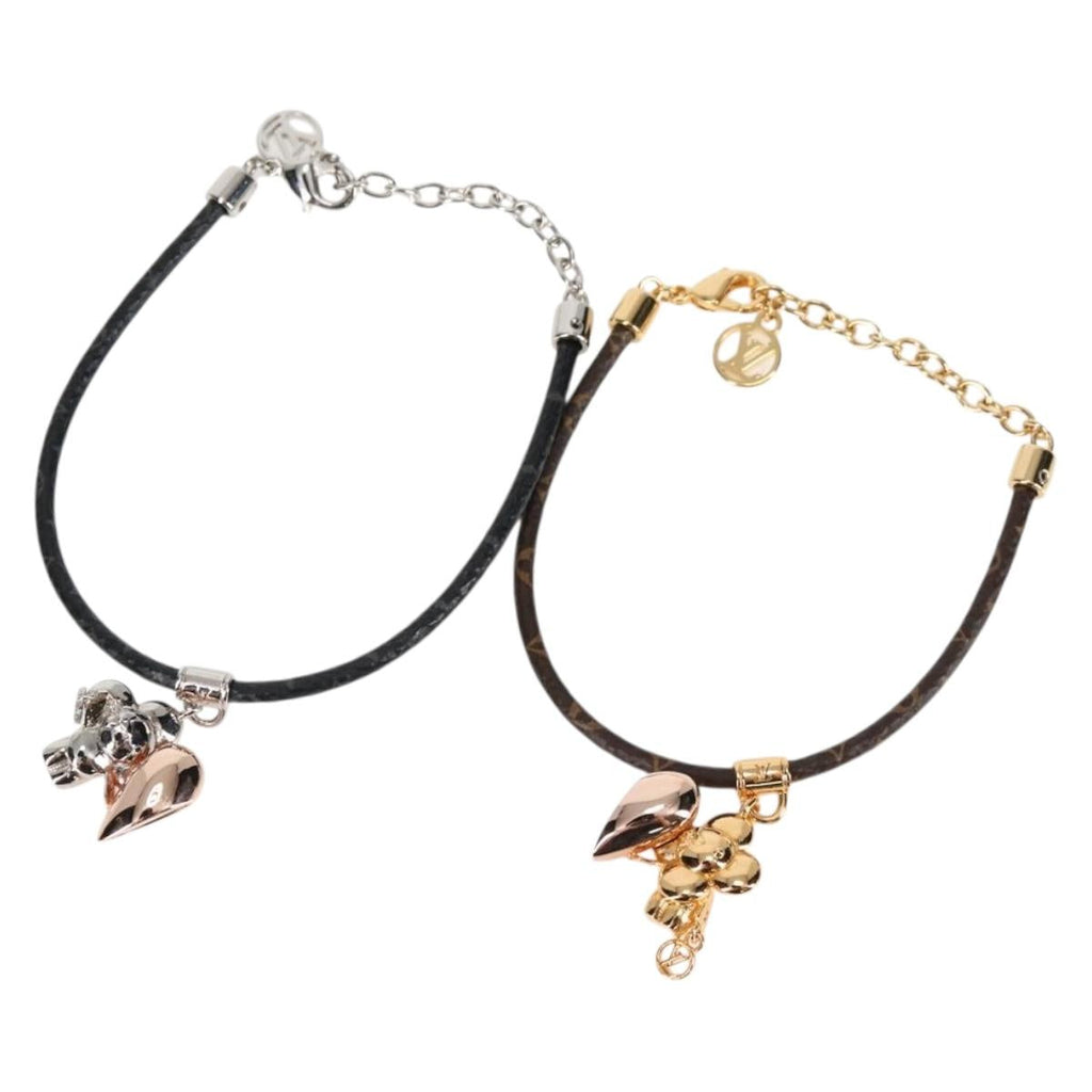 LOUIS VUITTON Monogram Bras Le Vivienne Amour Bracelet Gold M8333Z 131505M