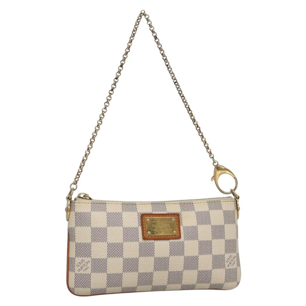 LOUIS VUITTON Damier Azur Pochette Mira MM Accessory Pouch N60027 LV 131575