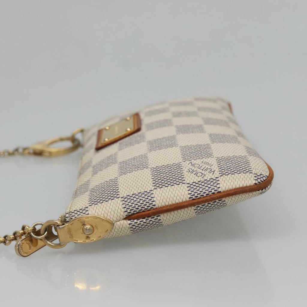 LOUIS VUITTON Damier Azur Pochette Mira MM Accessory Pouch N60027 LV 131575