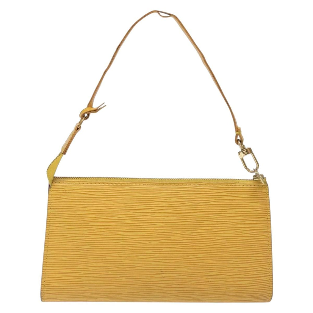 LOUIS VUITTON Epi Pochette Accessoires Pouch Yellow M52989 LV 131625