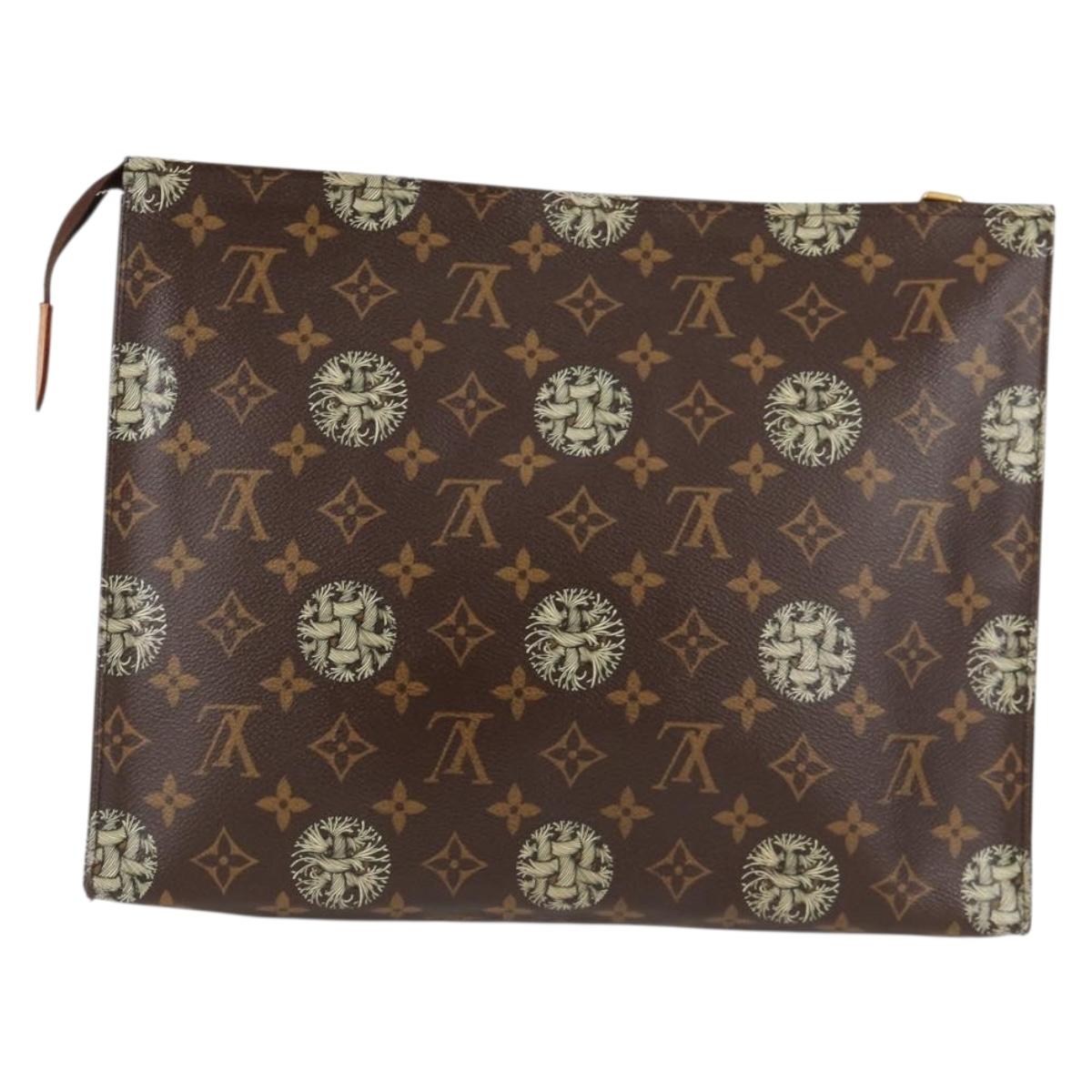 LOUIS VUITTON Monogram Pochette Voyage Clutch Bag M41513 LV 131809V