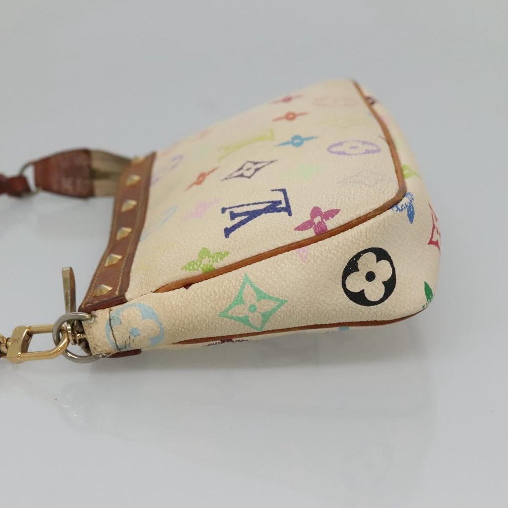 LOUIS VUITTON Multicolor Pochette Accessoires Pouch White M92649 LV 131820