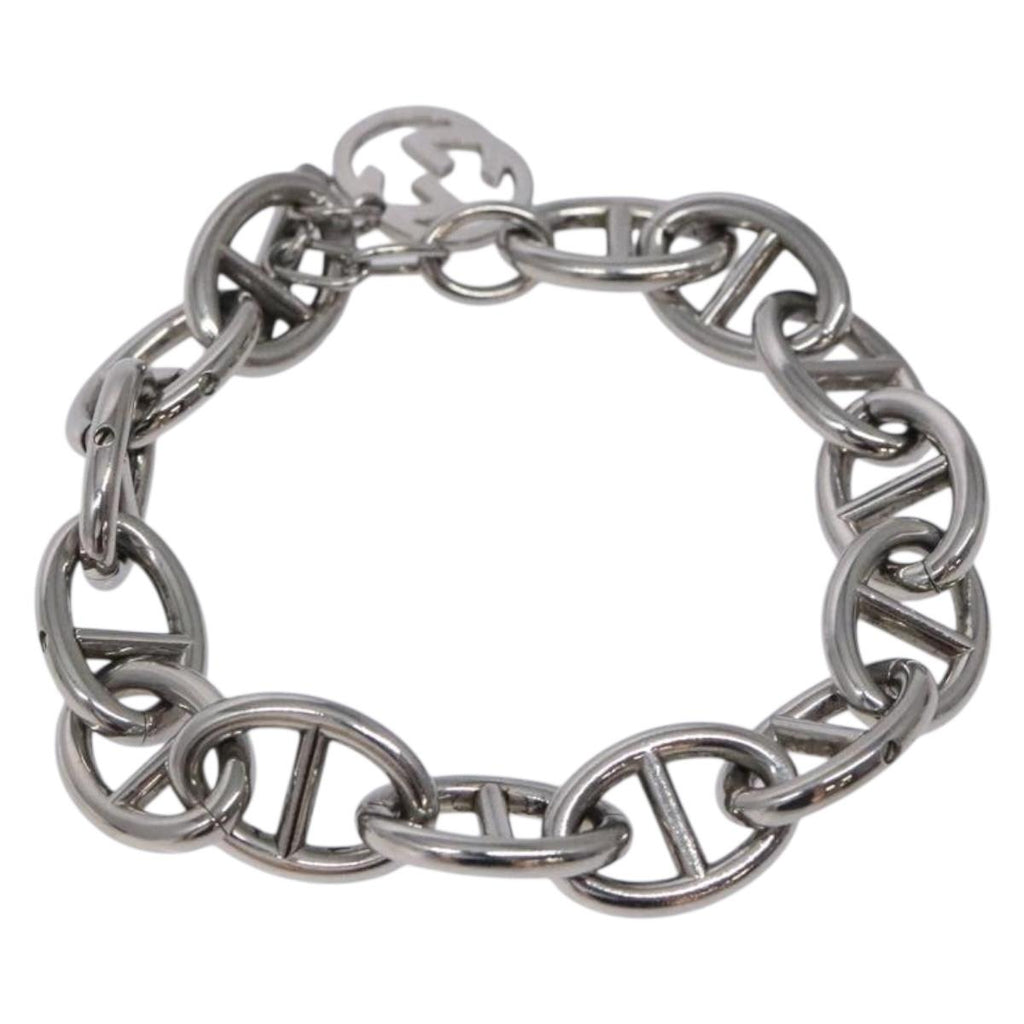 GUCCI Anchor Chain Bracelet metal Silver 131854