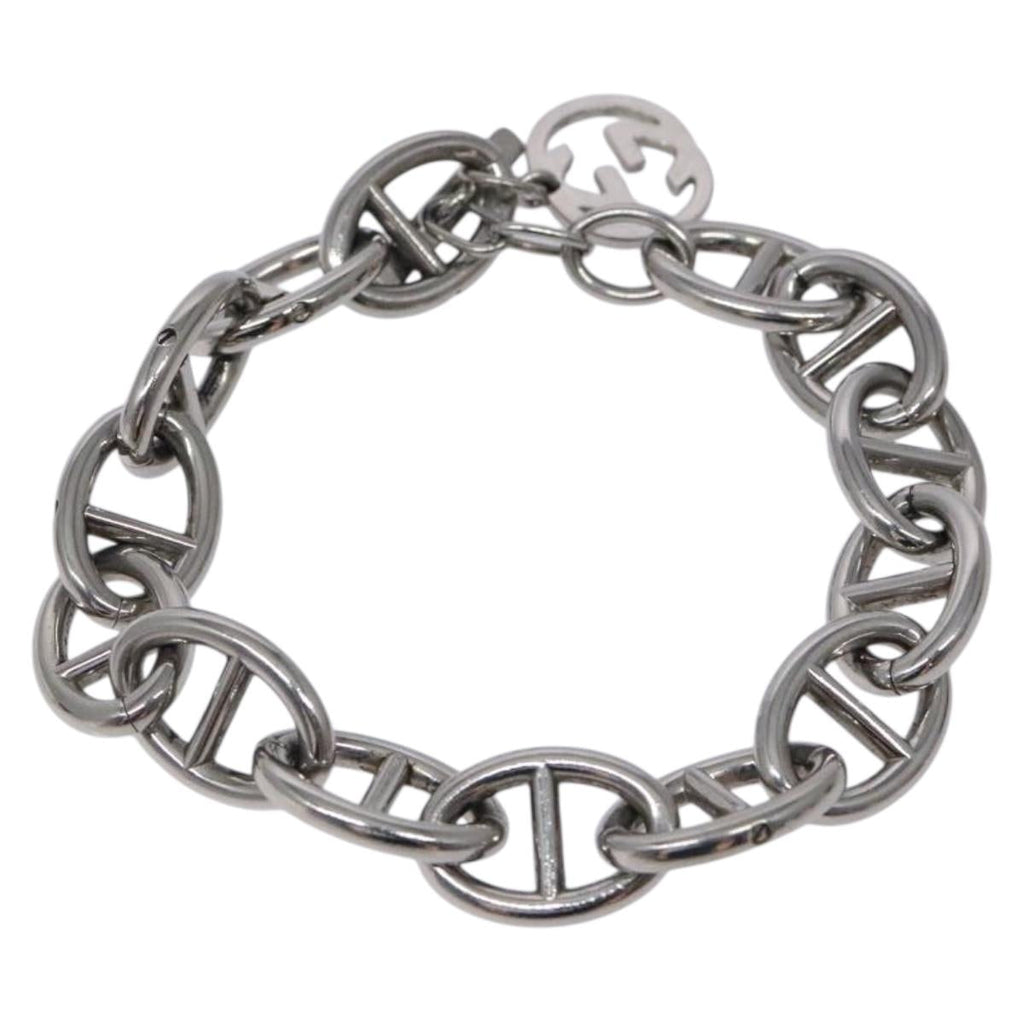 GUCCI Anchor Chain Bracelet metal Silver 131854