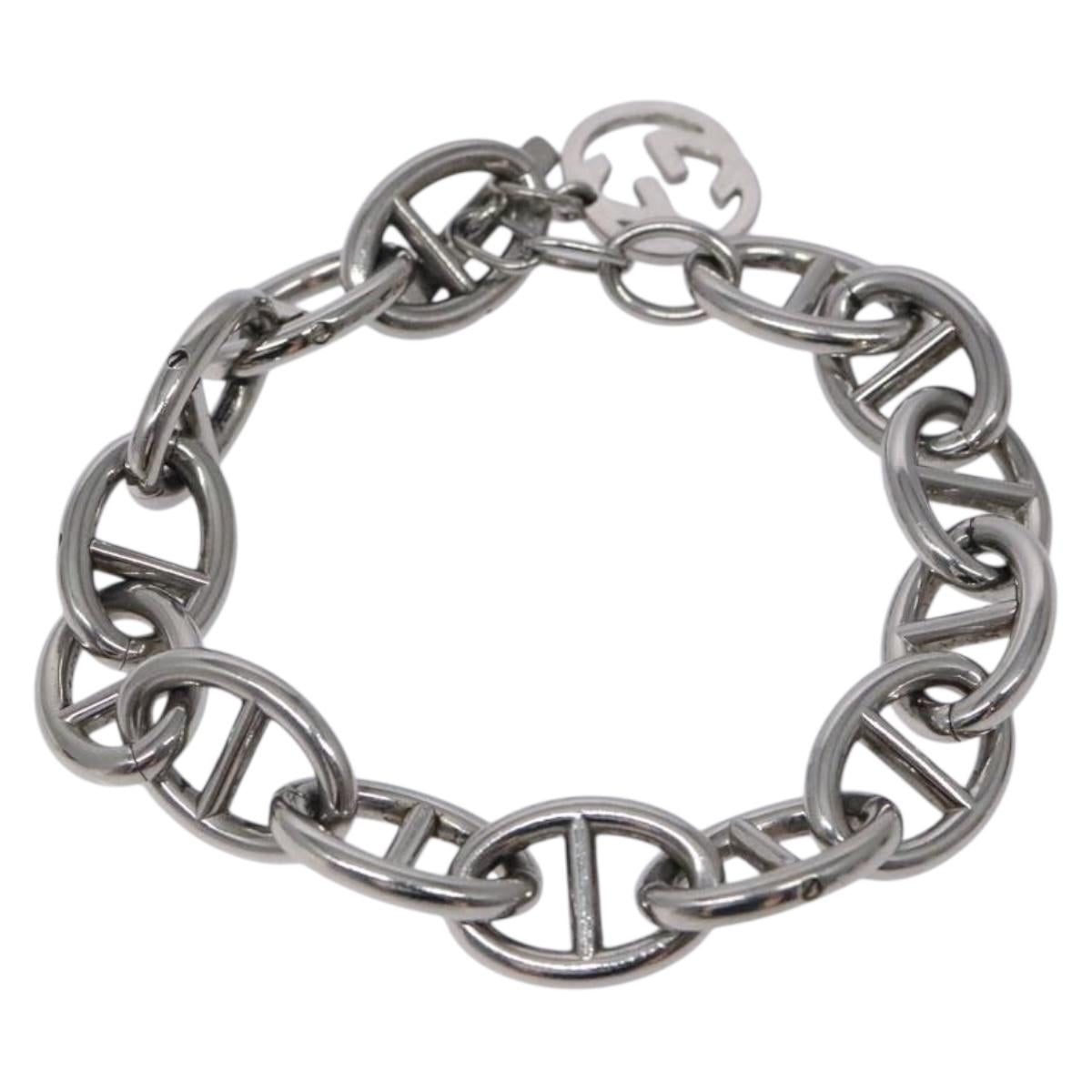 GUCCI Anchor Chain Bracelet metal Silver 131854