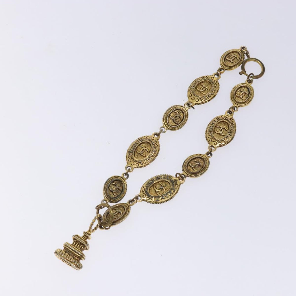 CHANEL Necklace metal Gold Tone CC 131855