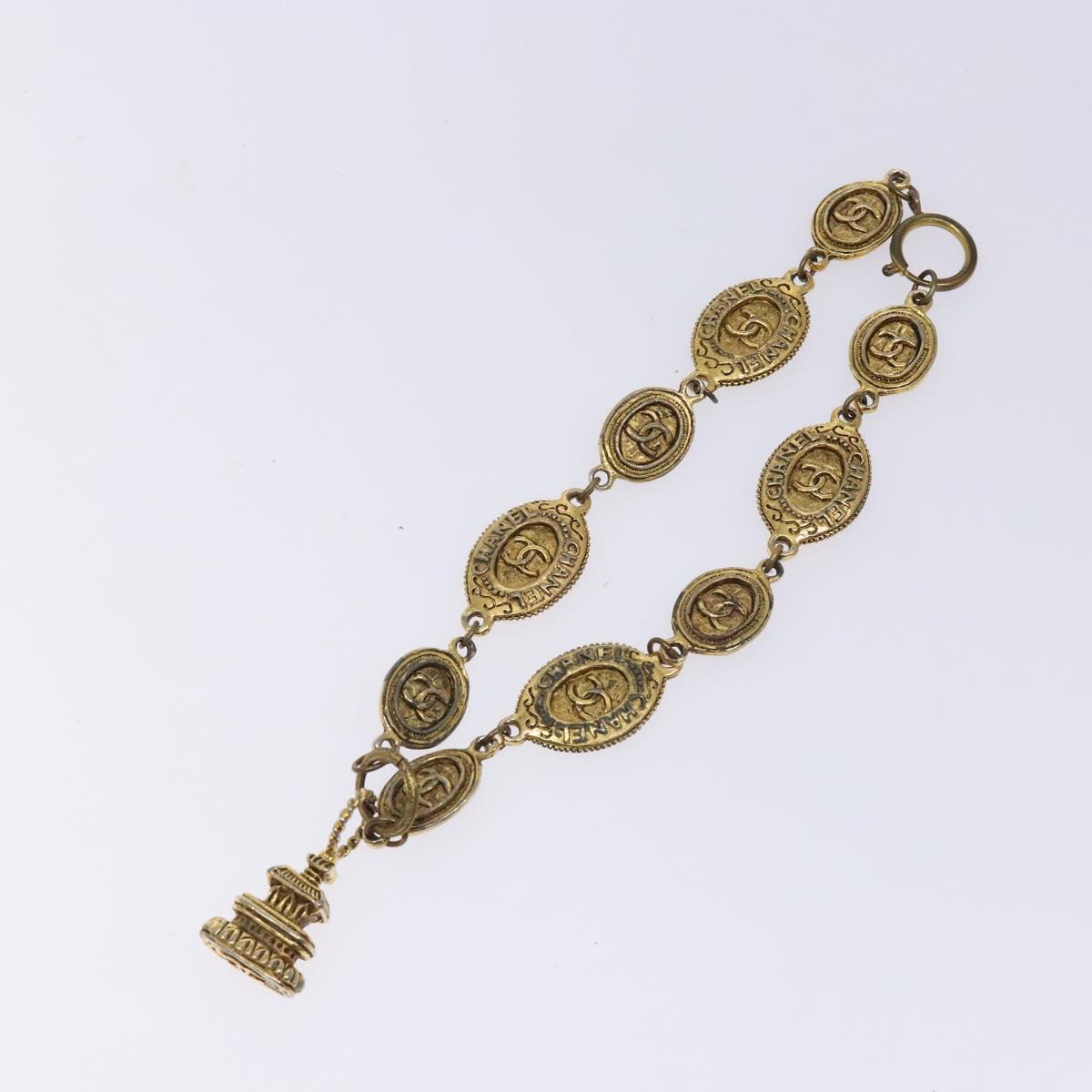 CHANEL Necklace metal Gold Tone CC 131855