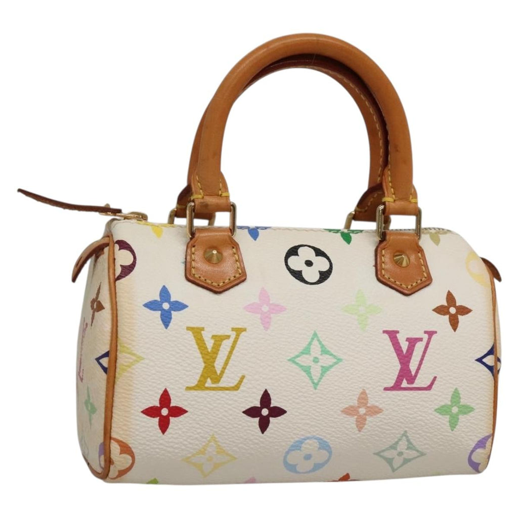 LOUIS VUITTON Monogram Multicolor Mini Speedy Bag White M92645 LV 132394
