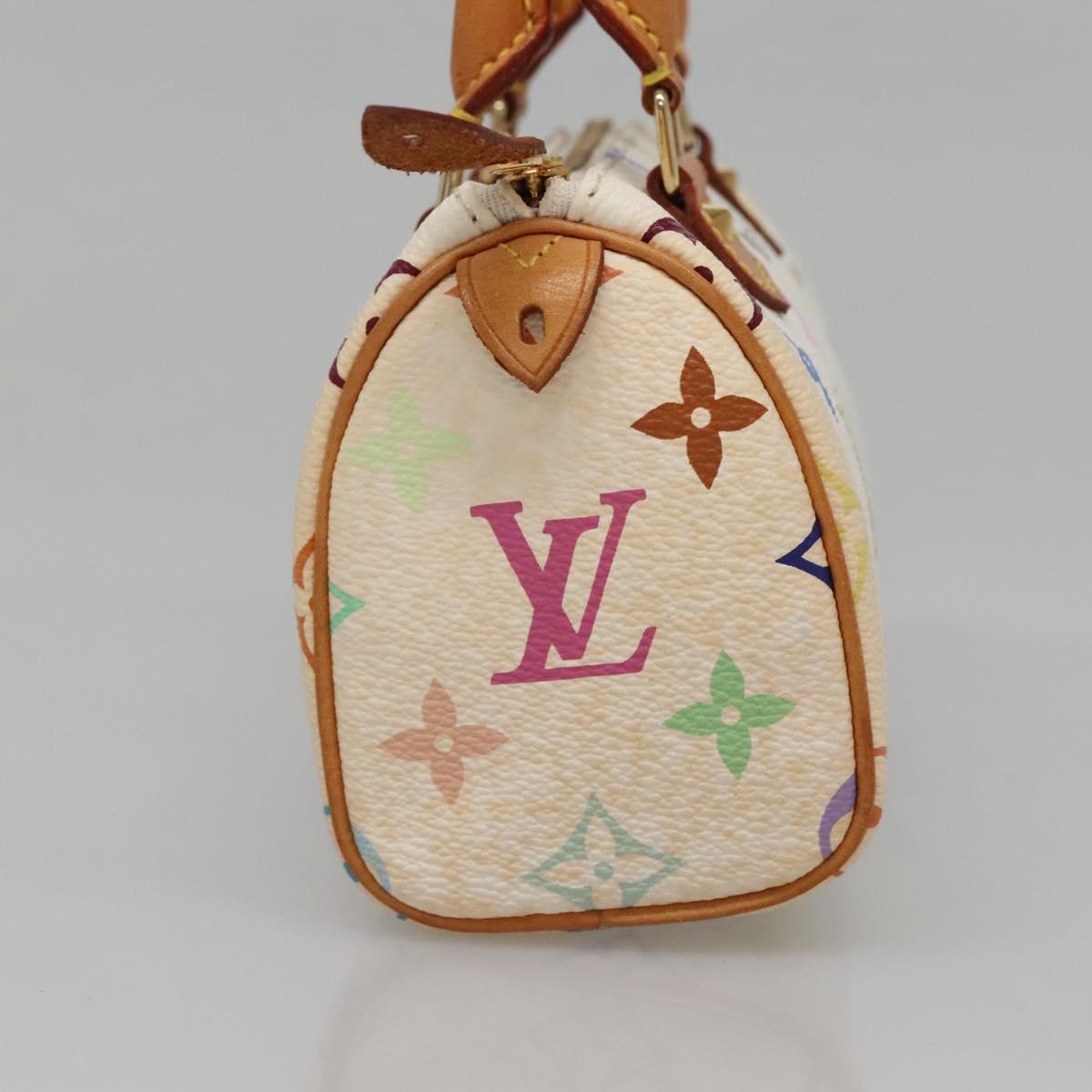LOUIS VUITTON Monogram Multicolor Mini Speedy Bag White M92645 LV 132394