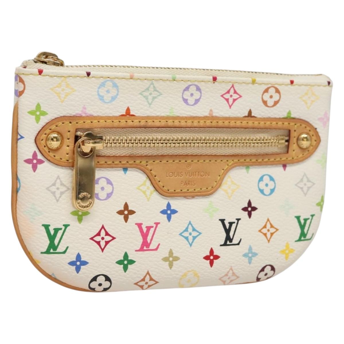 LOUIS VUITTON Multicolor Pochette Mira MM Pouch White M60096 LV 132784