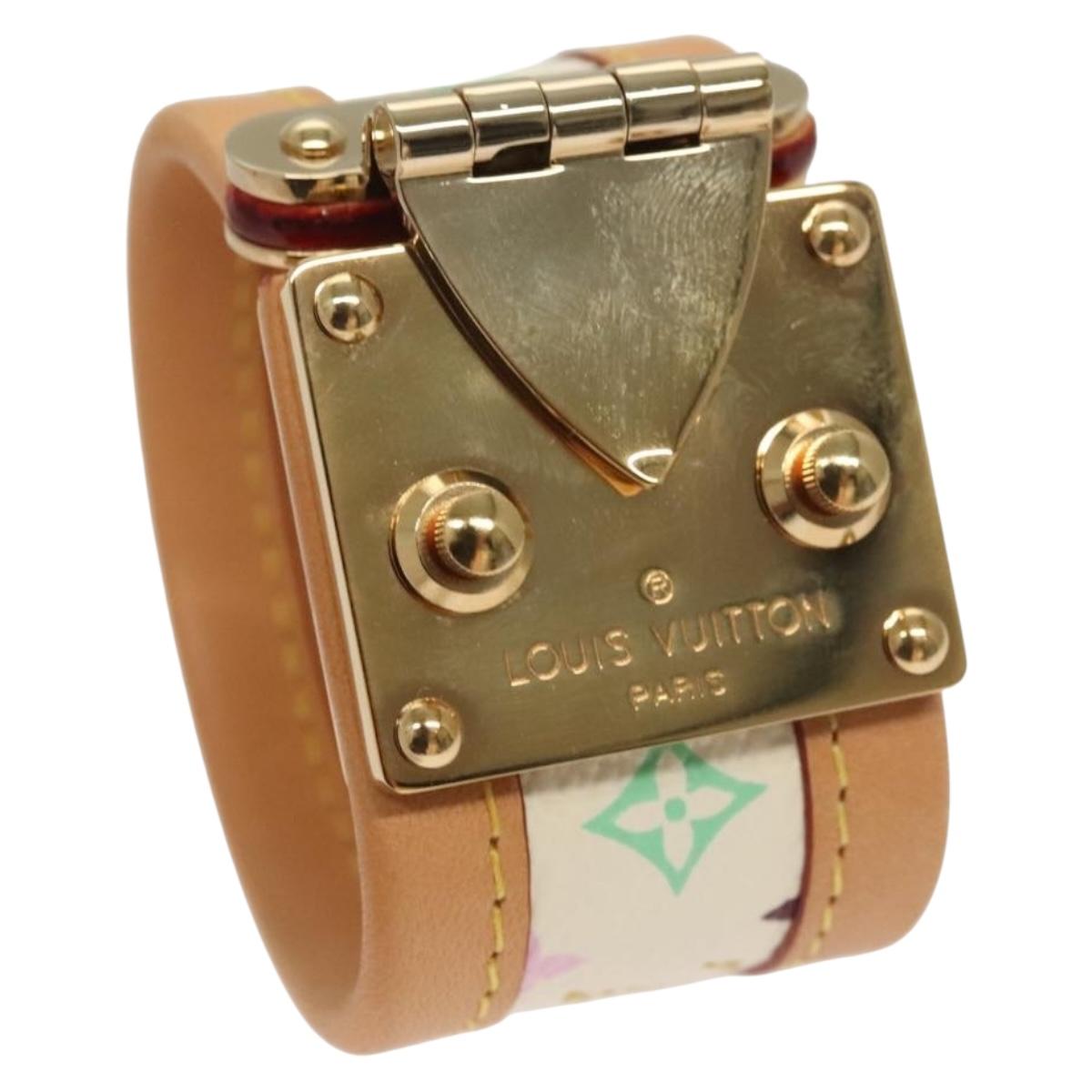 LOUIS VUITTON Monogram Multicolor Cerule Bracelet White M92593 LV 132793V