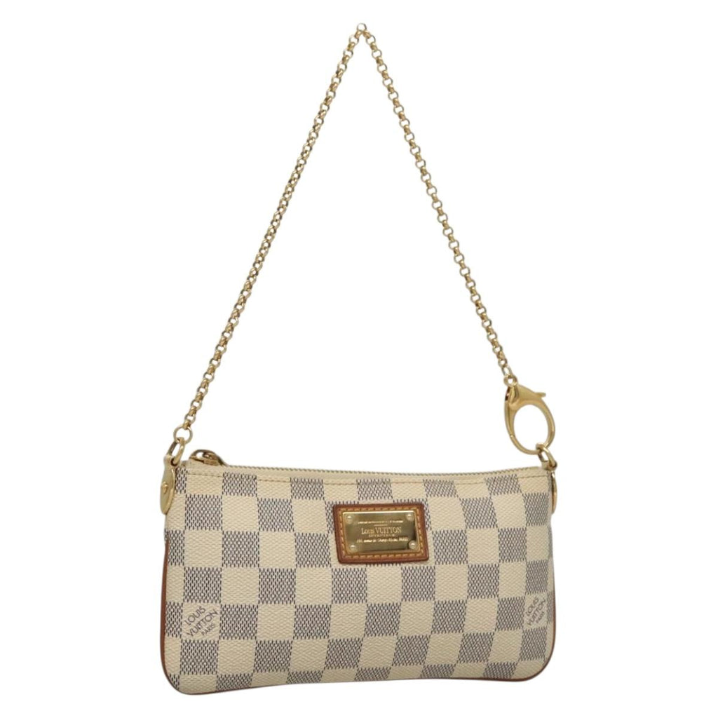 LOUIS VUITTON Damier Azur Pochette Mira MM Accessory Pouch N60027 132915V