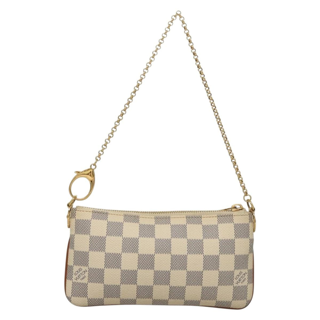 LOUIS VUITTON Damier Azur Pochette Mira MM Accessory Pouch N60027 132915V