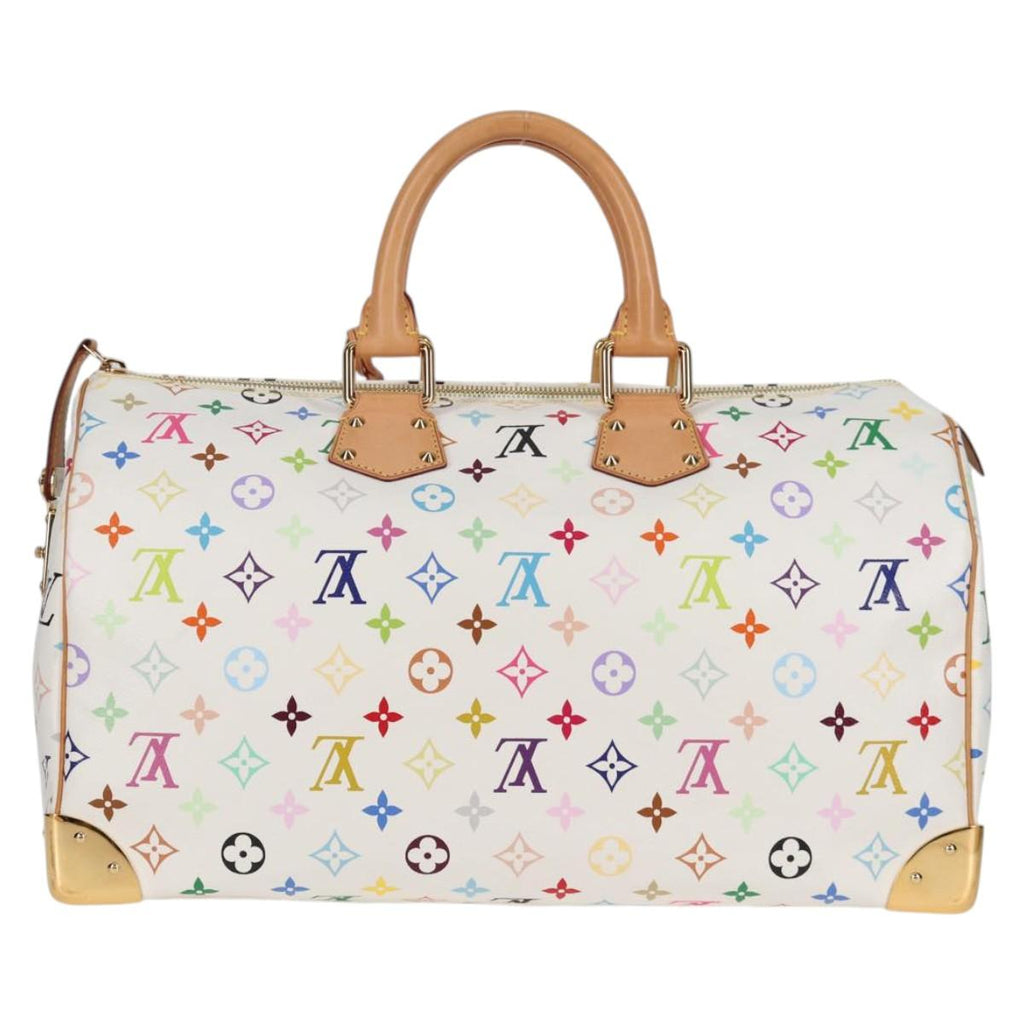 LOUIS VUITTON Monogram Multicolor Speedy 30 Bag White Bron M92643 132956V