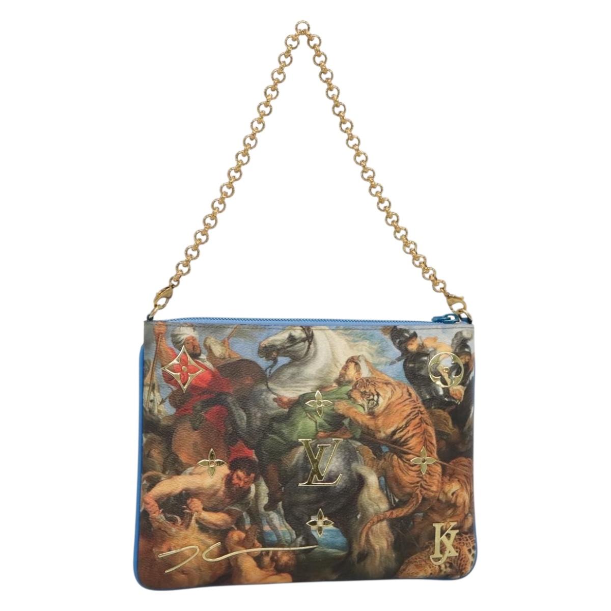 LOUIS VUITTON Celty Pochette Plat Pouch Koons Rubens M64617 LV 132961M