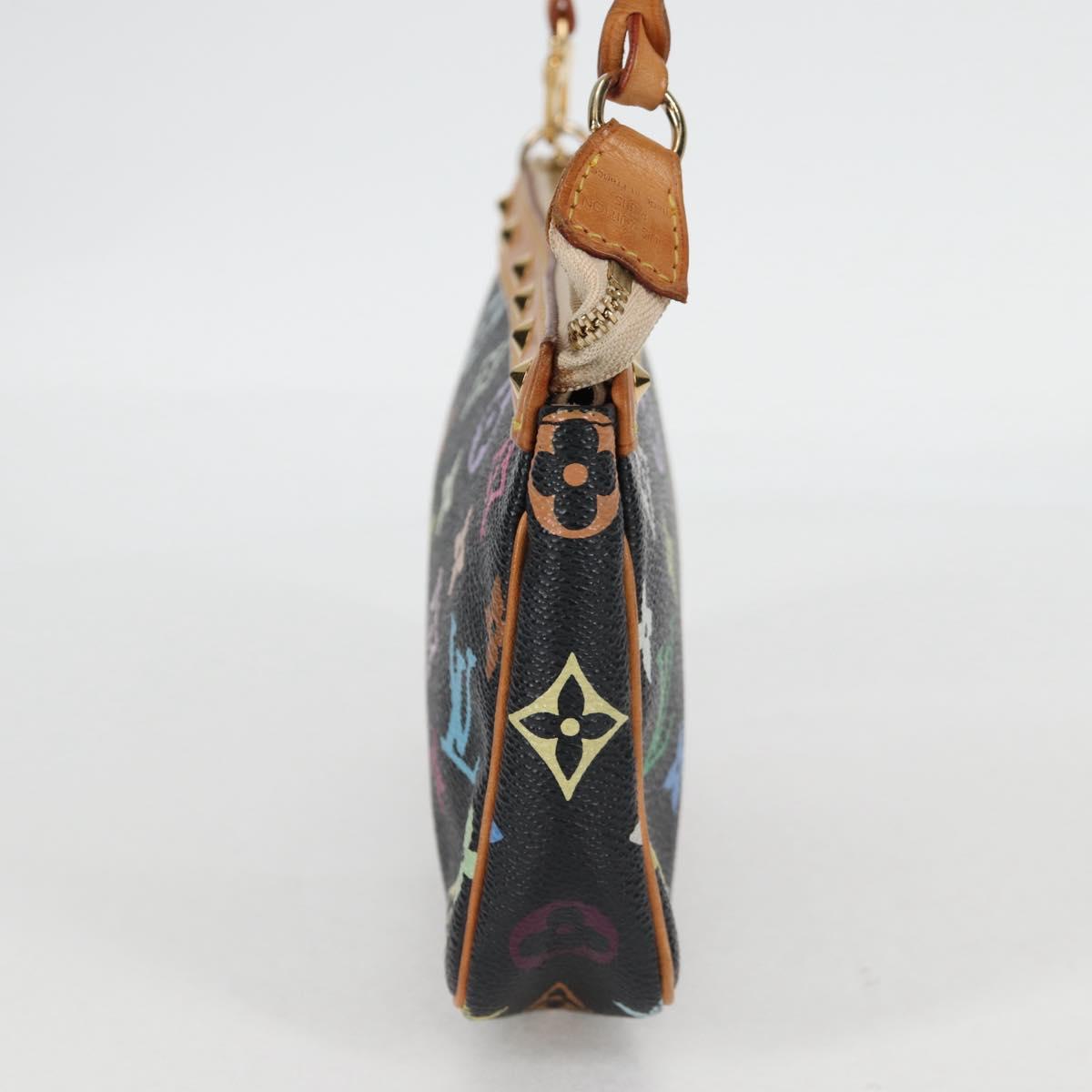 LOUIS VUITTON Multicolor Pochette Accessoires Pouch Black M92648 LV 133185V