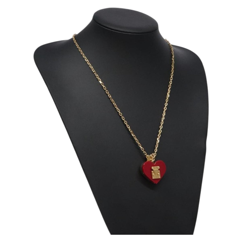 LOUIS VUITTON Pandantif Rock Me Necklace metal Gold Bordeaux M66516 133204