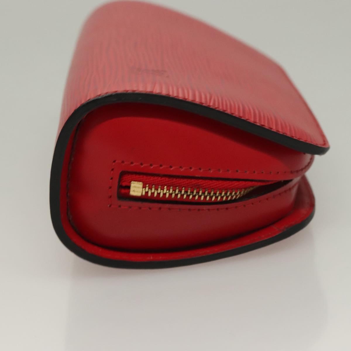 LOUIS VUITTON Epi Dauphine PM Pouch Castilian Red M48447 LV 133630