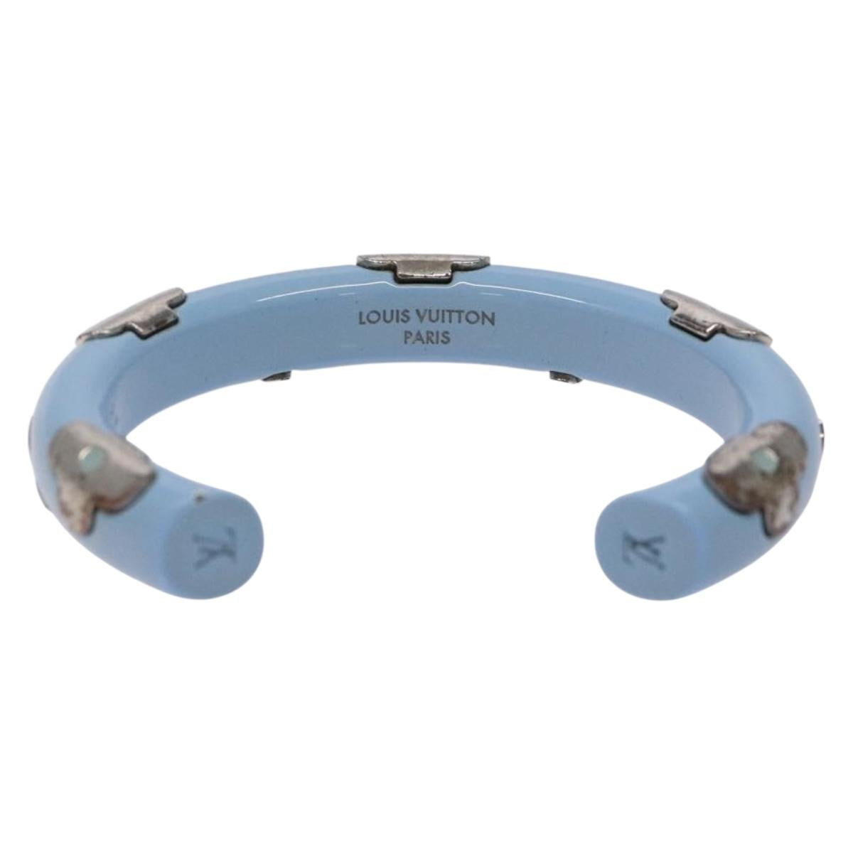 LOUIS VUITTON Brass Friend Ship Bracelet Leather Pink M6793E LV 133634