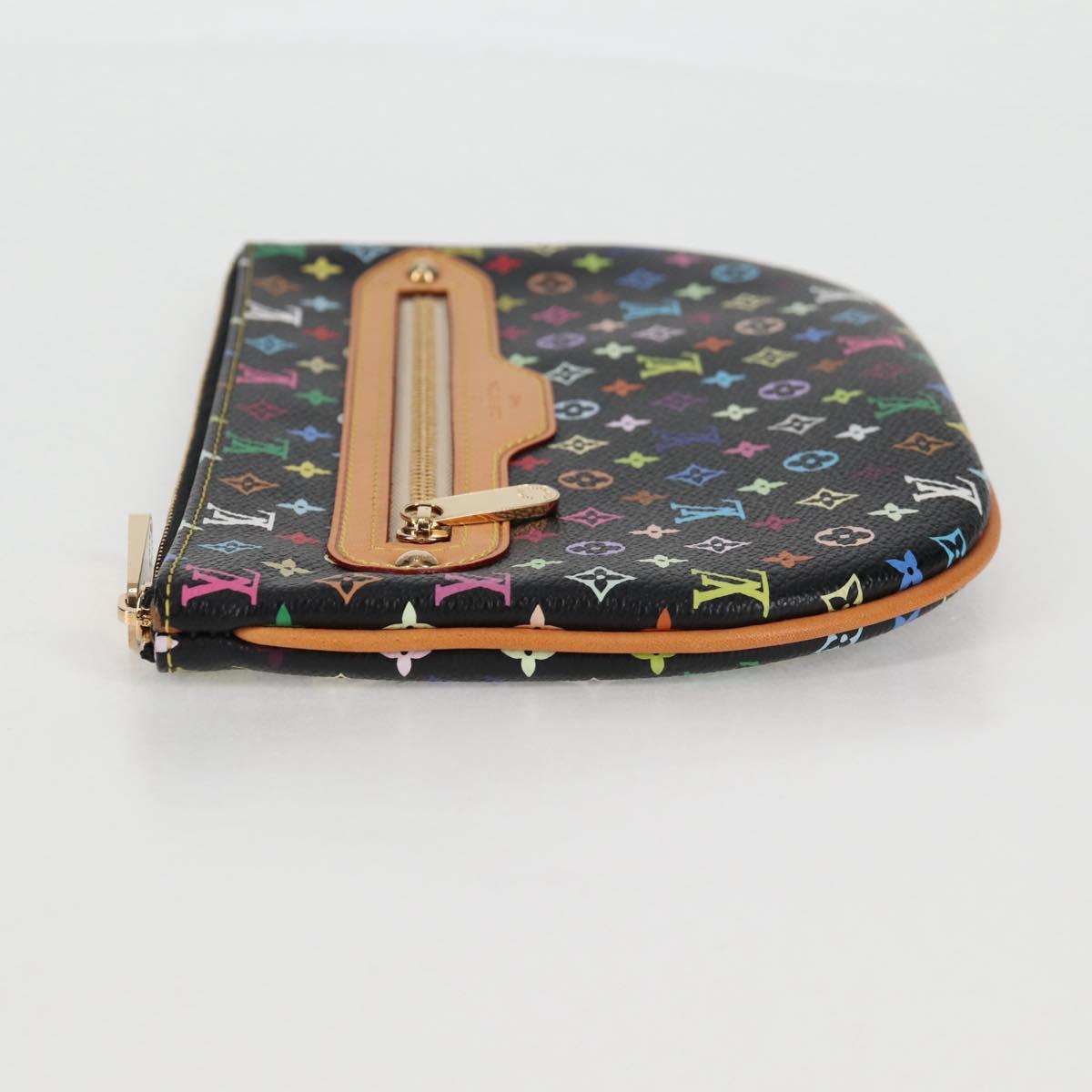 LOUIS VUITTON Monogram Multicolor Pochette GM Pouch Black M60030 LV 133668V