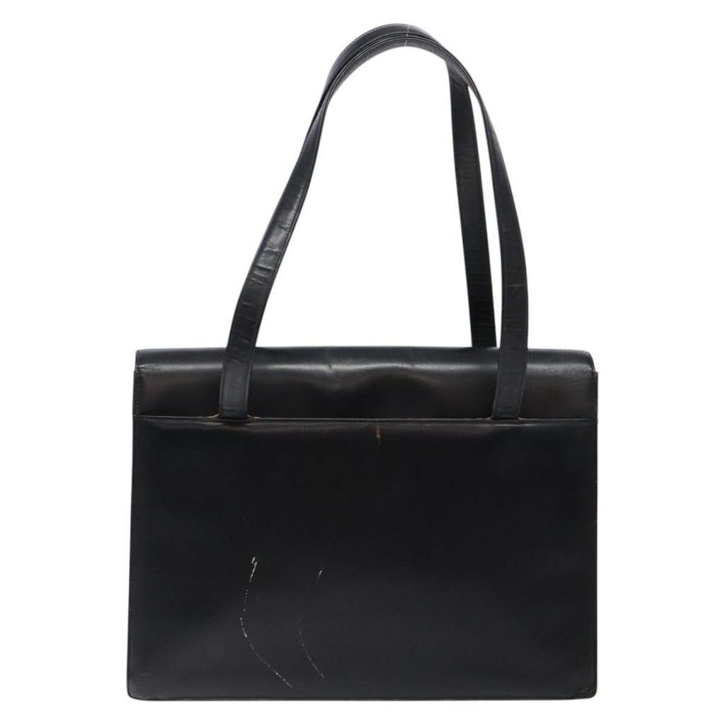 BURBERRY Hand Bag Leather Black 133790