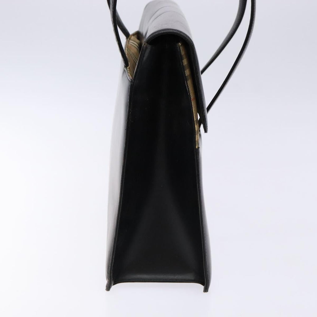 BURBERRY Hand Bag Leather Black 133790