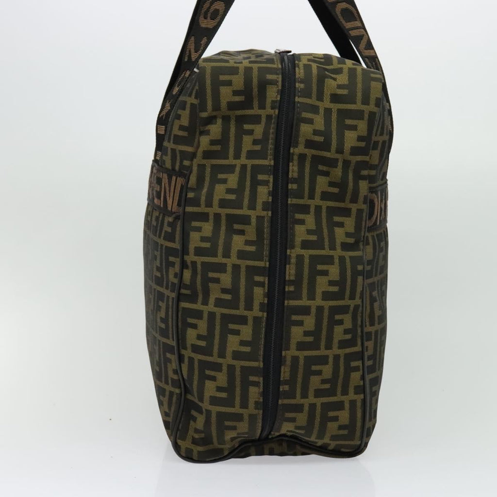 FENDI Zucca Canvas Shoes bag Brown Black 134236