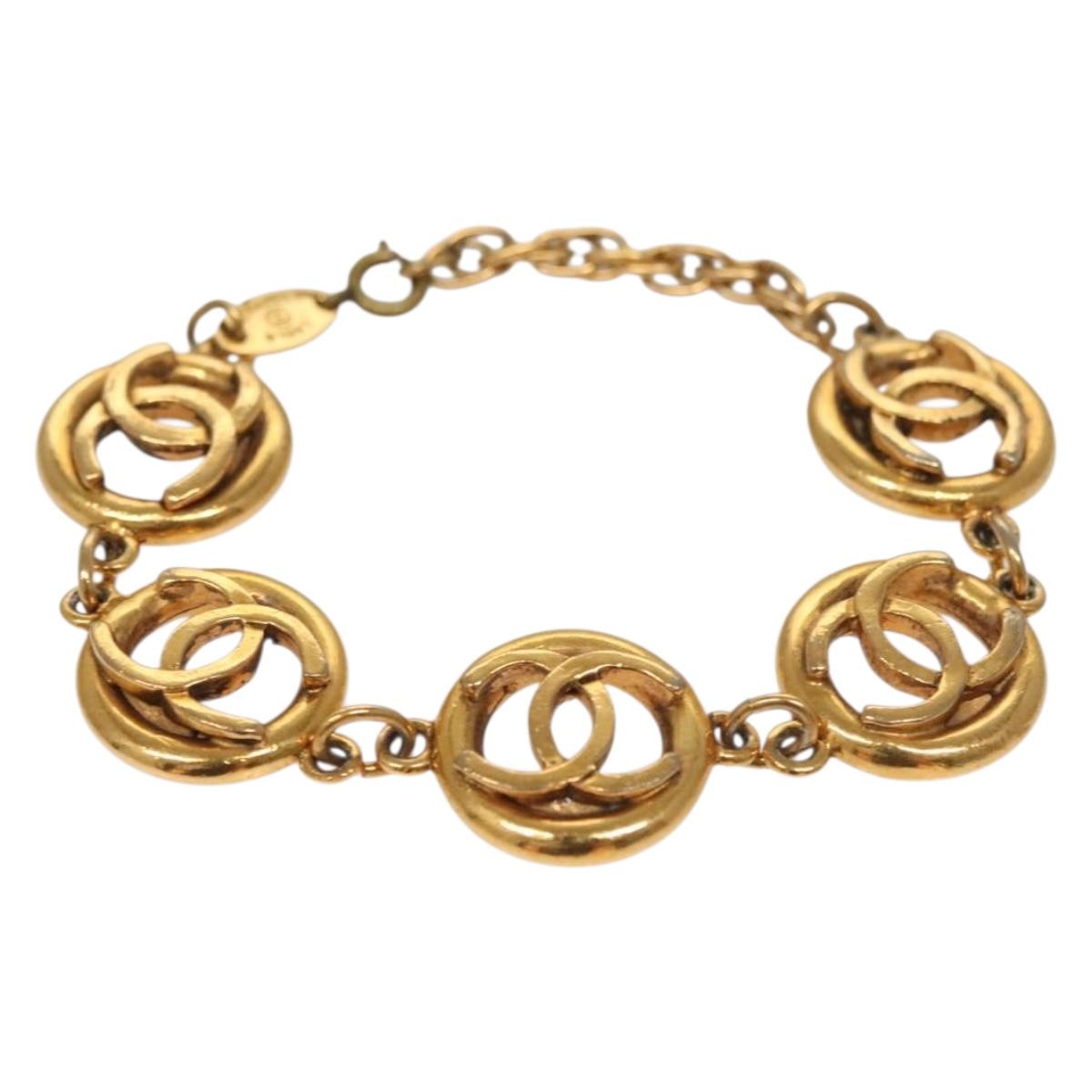 CHANEL COCO Mark Bracelet metal Gold CC 134249