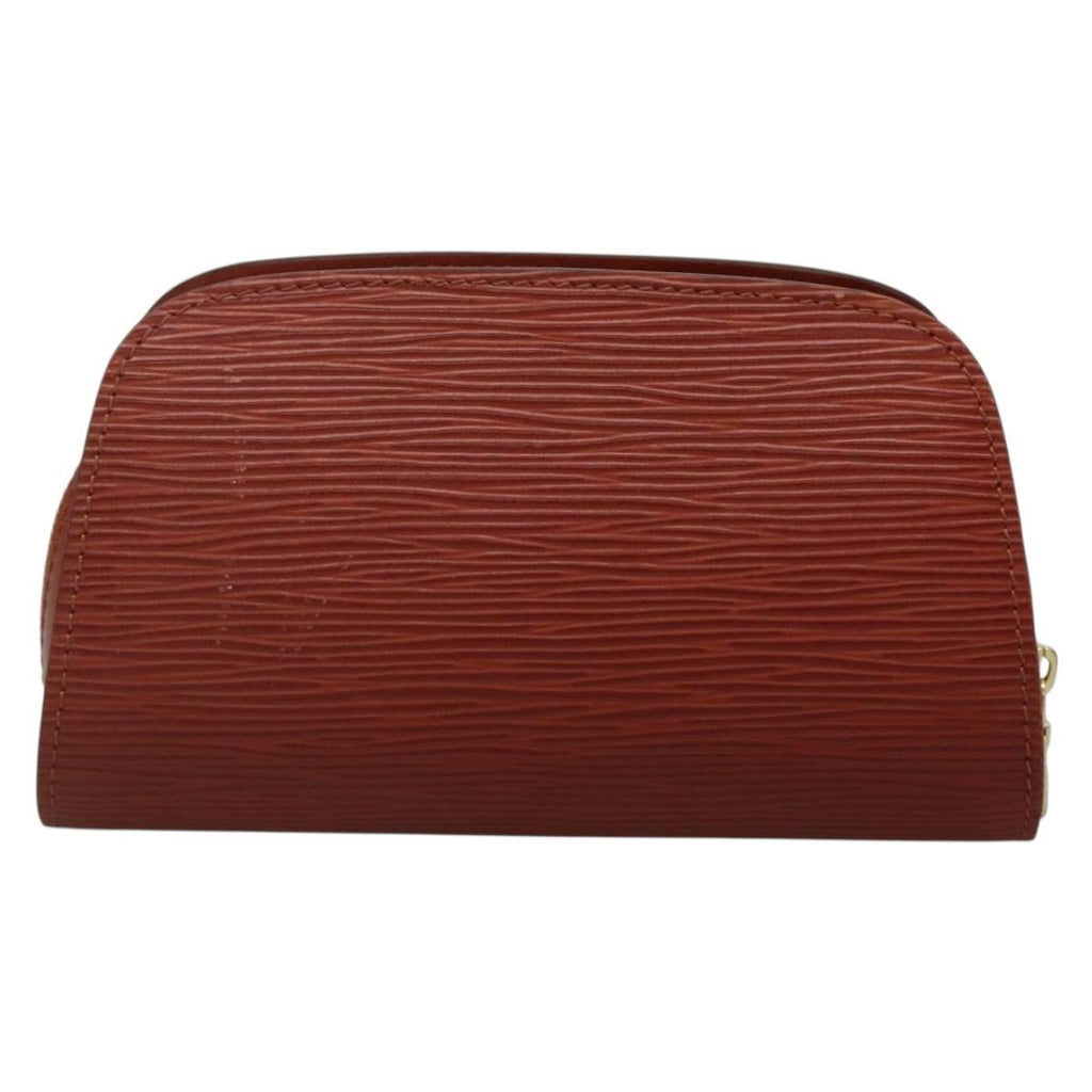 LOUIS VUITTON Epi Dauphine PM Pouch Brown M48443 LV 134586