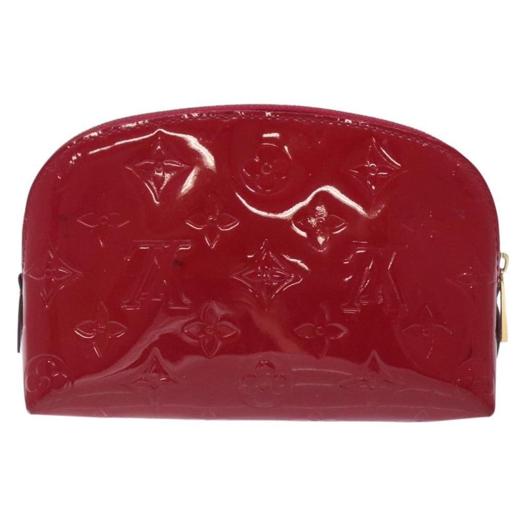LOUIS VUITTON Monogram Vernis Pochette Cosmetic Rose Indian M90009 134589