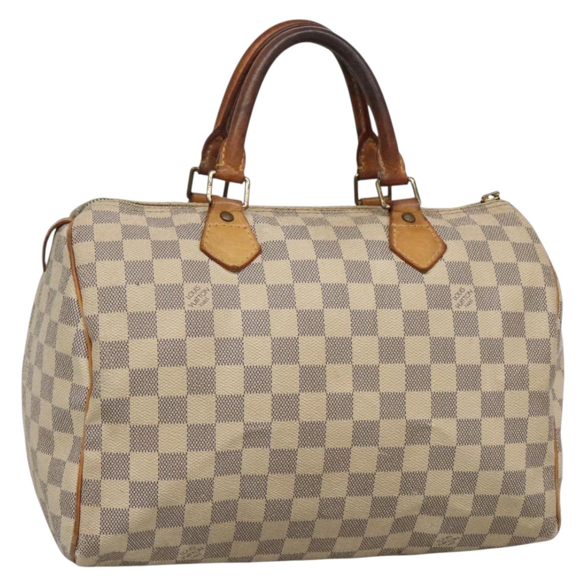 LOUIS VUITTON Damier Azur Speedy 30 Hand Bag N41533 LV 134636