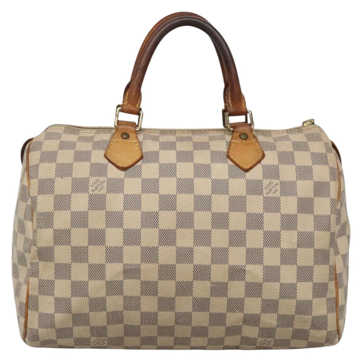 LOUIS VUITTON Damier Azur Speedy 30 Hand Bag N41533 LV 134636